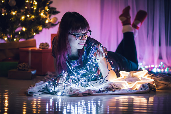 Festliche Weihnachtsbeleuchtung